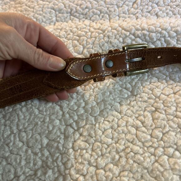 Banana Republic Men’s Full Grain Solid Leather Belt Brown Size 34 - Picture 7 of 14